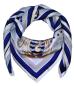 Preview: Foulard Shawl Silk Satin 110X110 Maritime